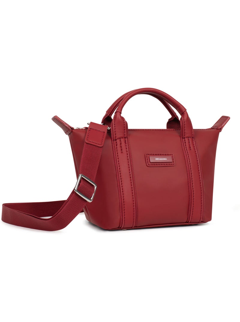 Sac cabas porté main  Mini TARA Rouge foncé - Kiabi