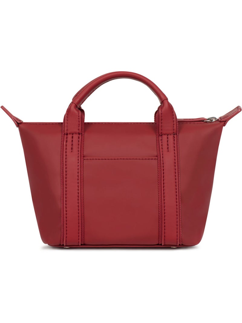 Sac cabas porté main  Mini TARA Rouge foncé - Kiabi