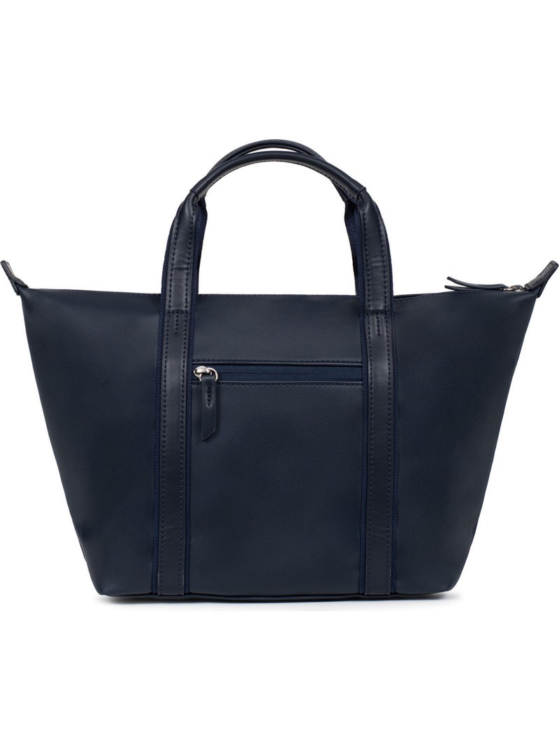 Sac cabas porté main  Moyen JOYCE Bleu nuit - Kiabi