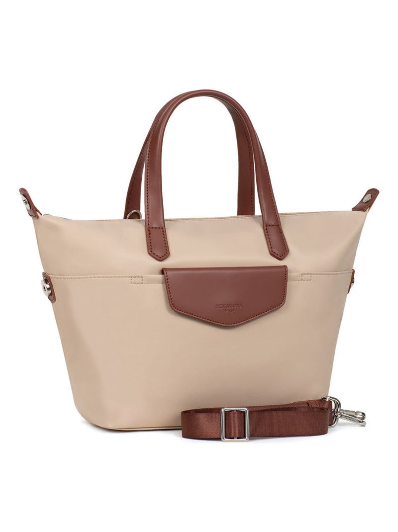 Sac cabas porté main  Moyen POP Beige sable - Kiabi