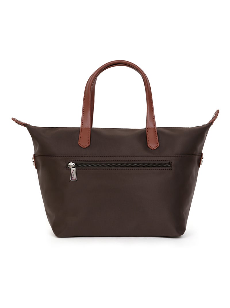 Sac cabas porté main  Moyen POP Marron foncé - Kiabi