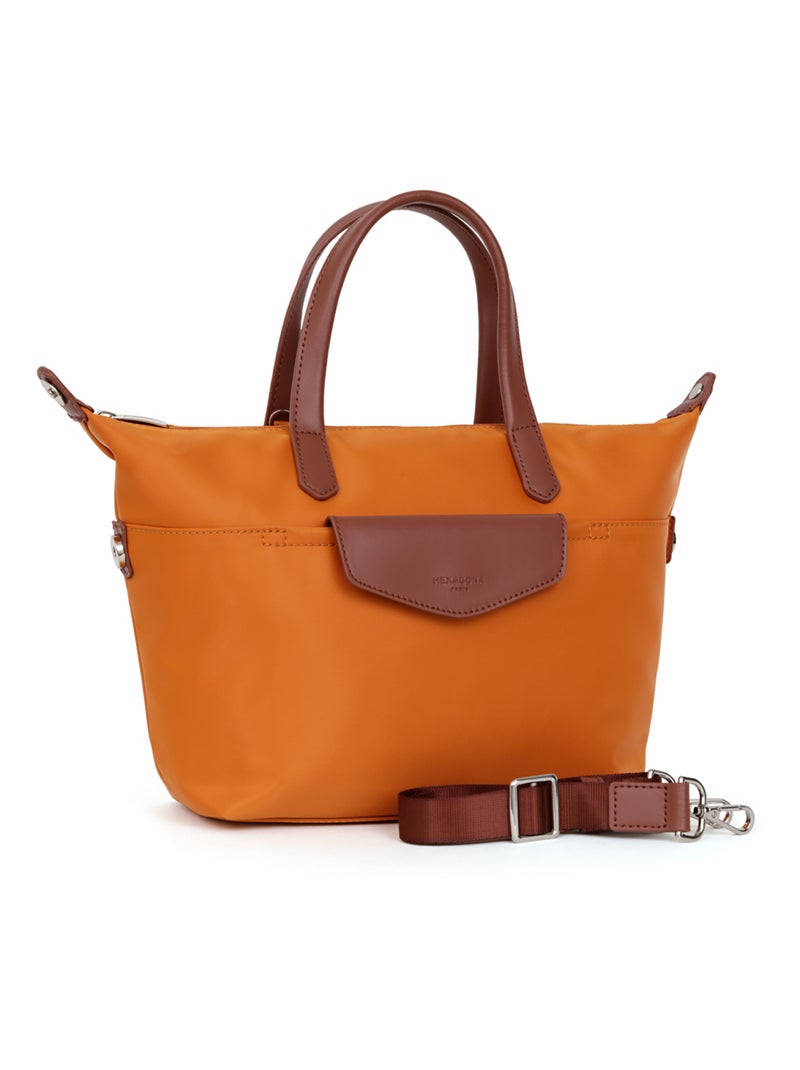 Sac cabas porté main  Moyen POP Orange - Kiabi