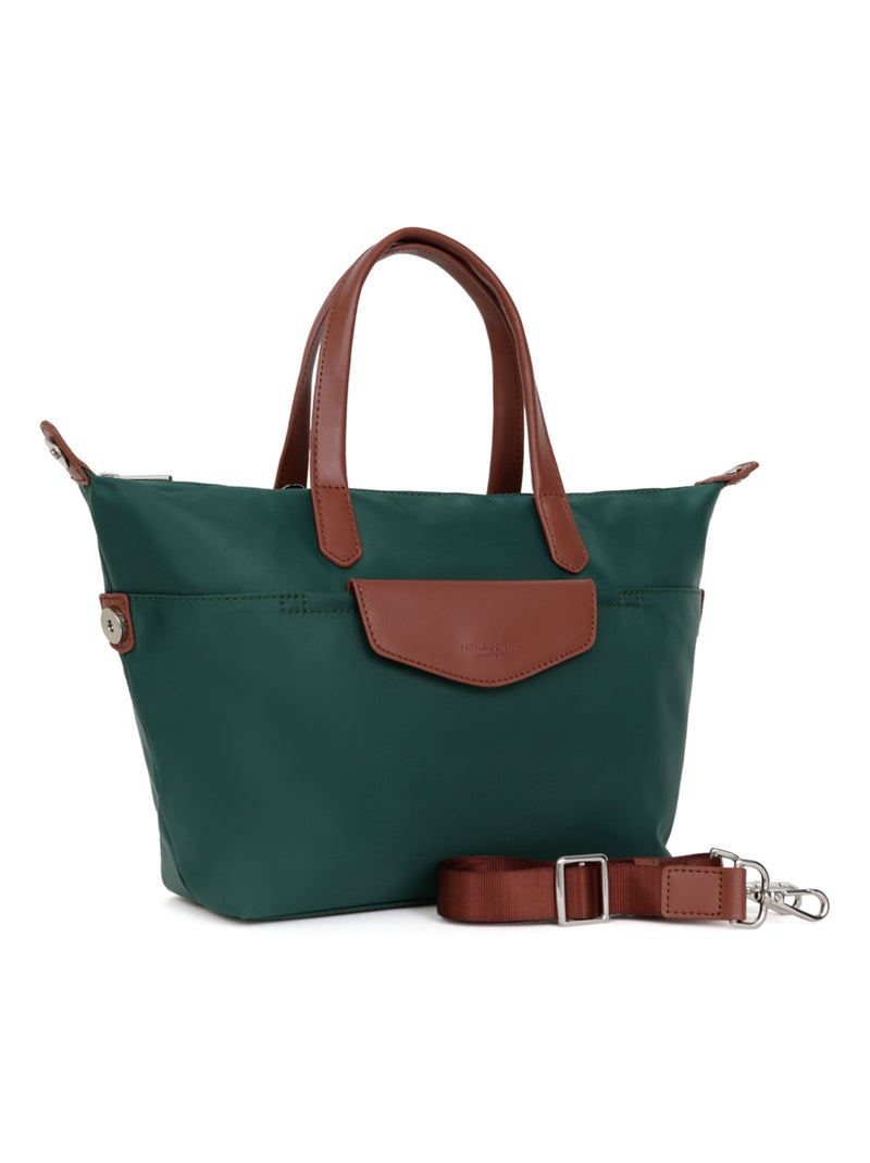 Sac cabas porté main  Moyen POP Vert émeraude - Kiabi