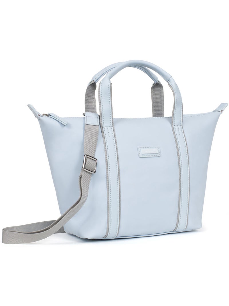 Sac cabas porté main  Moyen TARA Bleu ciel - Kiabi