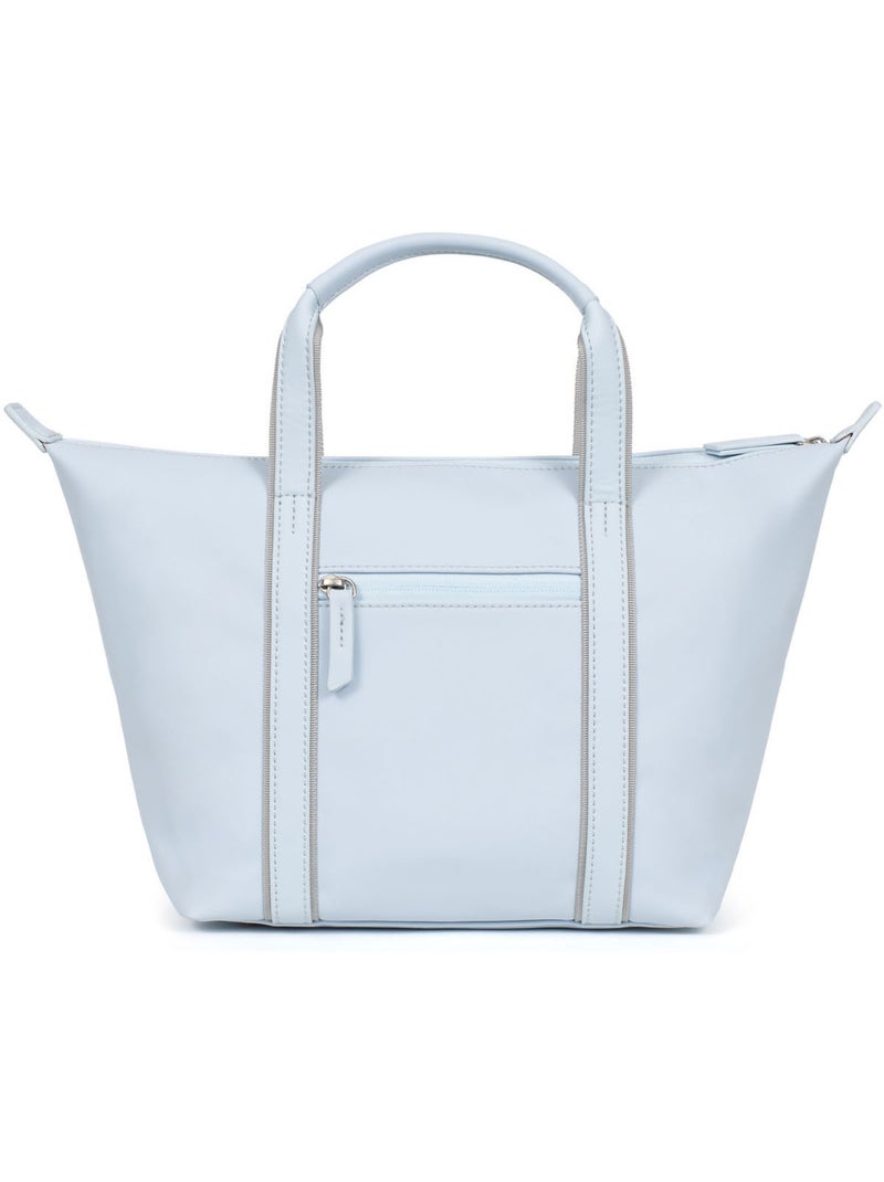 Sac cabas porté main  Moyen TARA Bleu ciel - Kiabi