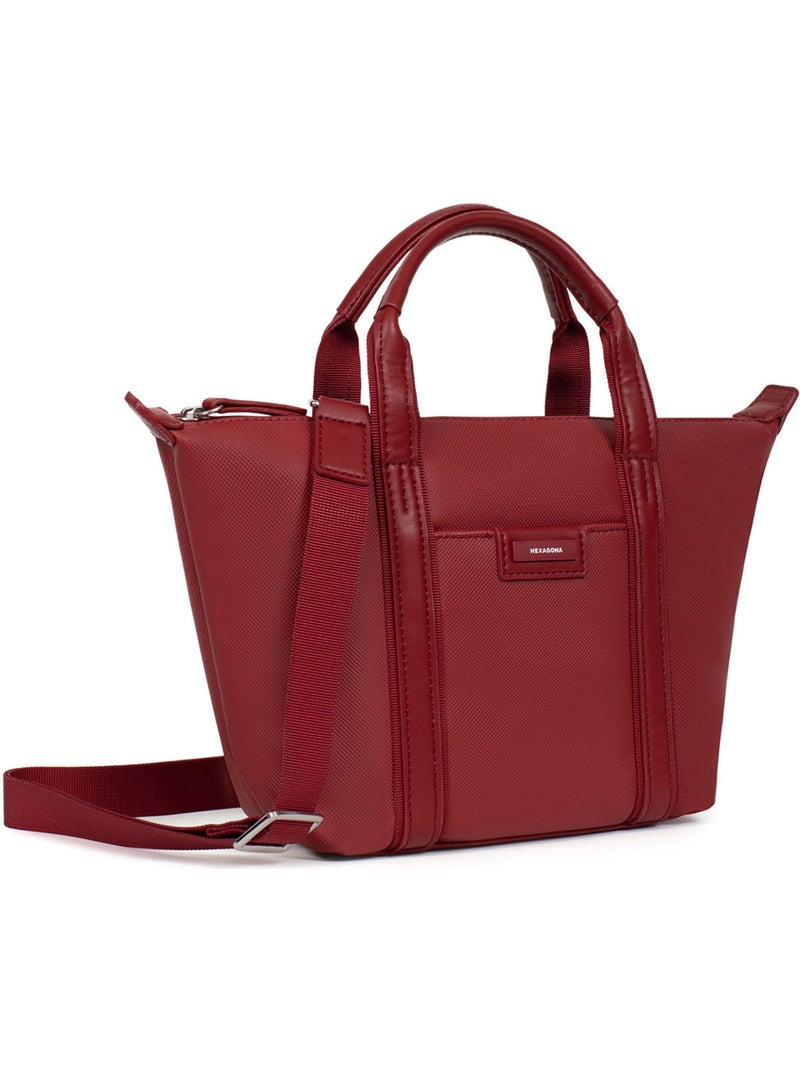 Sac cabas porté main  Petit JOYCE Rouge foncé - Kiabi