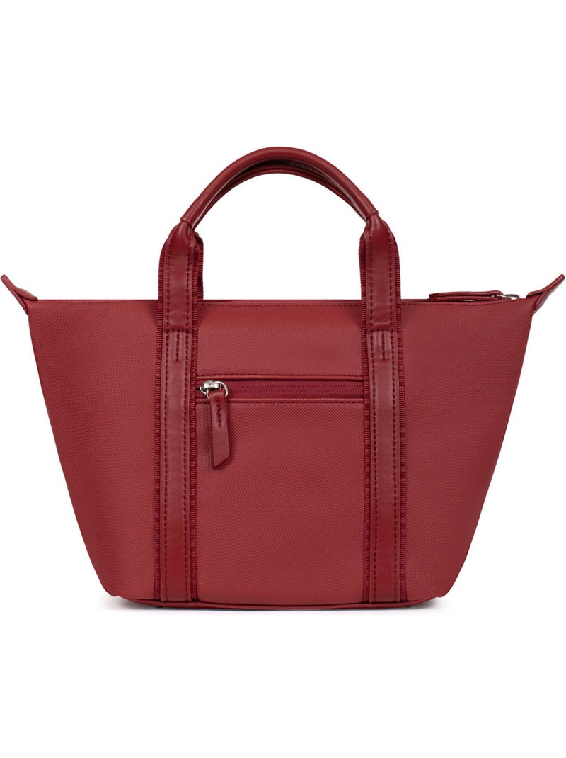 Sac cabas porté main  Petit JOYCE Rouge foncé - Kiabi