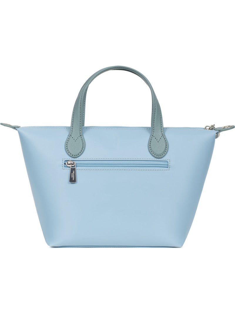 Sac cabas porté main  Petit KIANA Bleu ciel - Kiabi