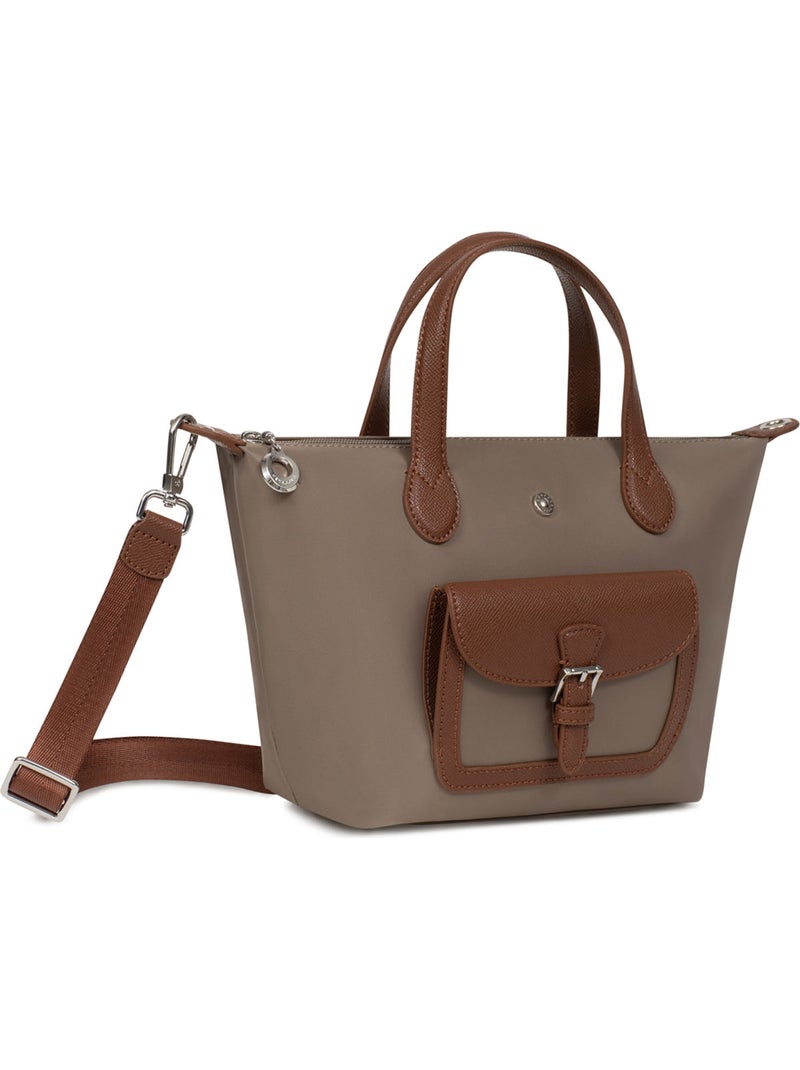 Sac cabas porté main  Petit KIANA Taupe - Kiabi