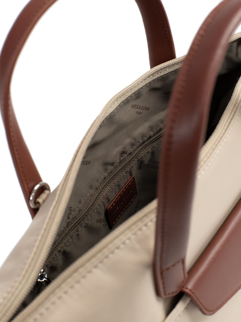 Sac cabas porté main  Petit POP Beige sable - Kiabi