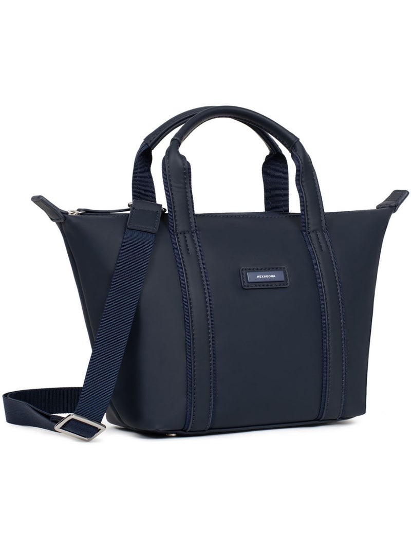 Sac cabas porté main  Petit TARA Bleu nuit - Kiabi