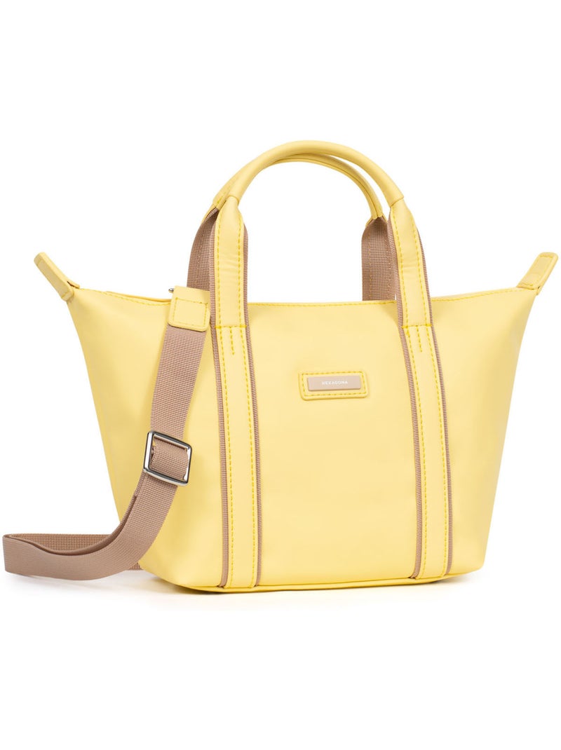 Sac cabas porté main  Petit TARA Jaune - Kiabi