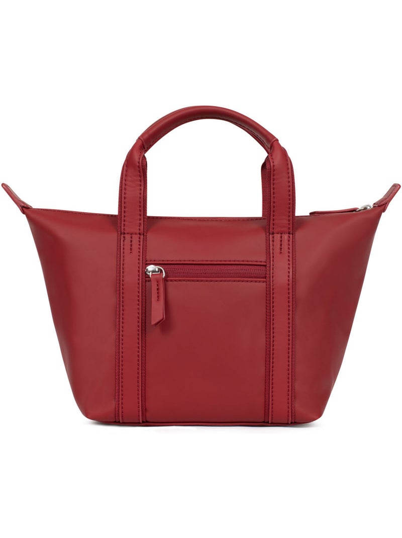 Sac cabas porté main  Petit TARA Rouge foncé - Kiabi