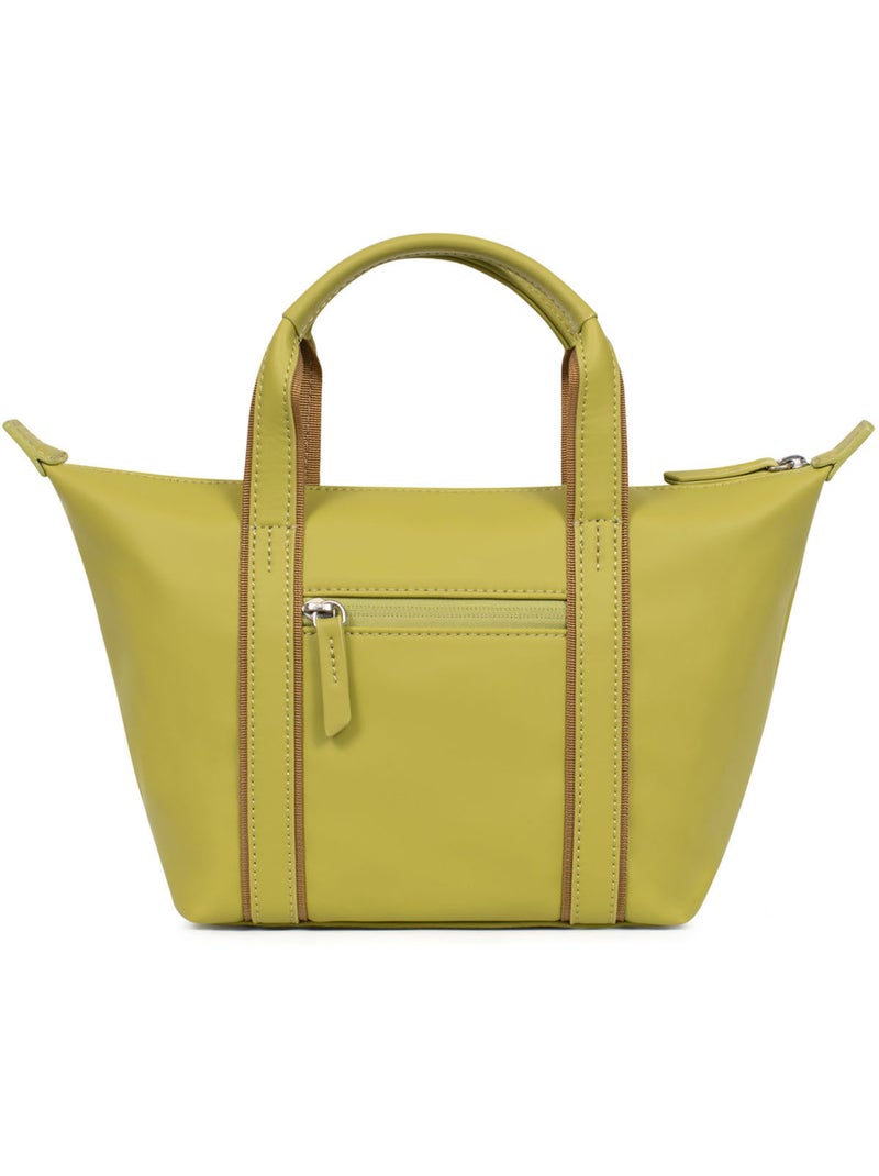 Sac cabas porté main  Petit TARA Vert anis - Kiabi