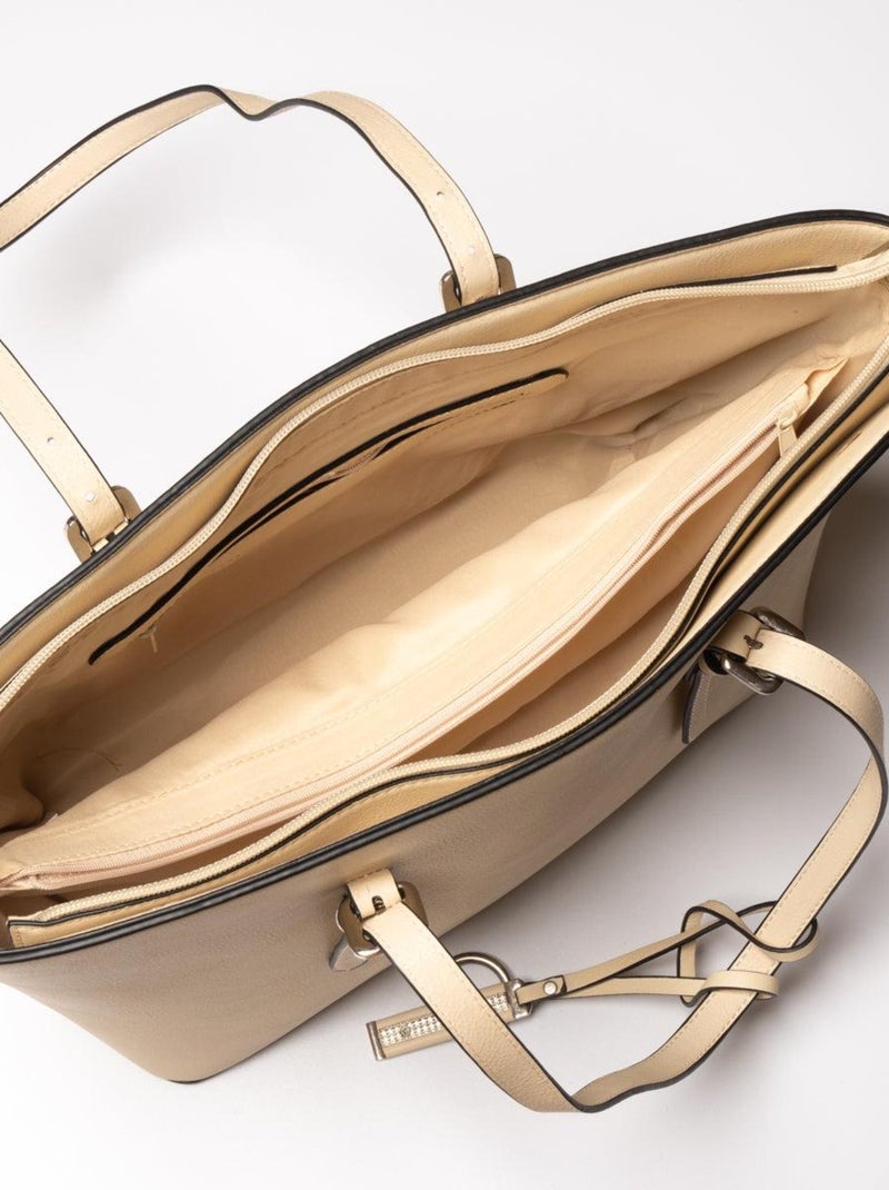 Sac cabas shopping CLIO Gris perle - Kiabi