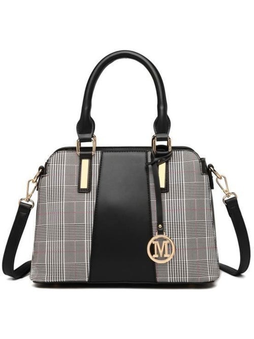 Sac cabas simili cuir logo m 28x21x13 cm - miss lulu - Kiabi Sac cabas simili cuir logo m 28x21x13 cm - miss lulu - Kiabi