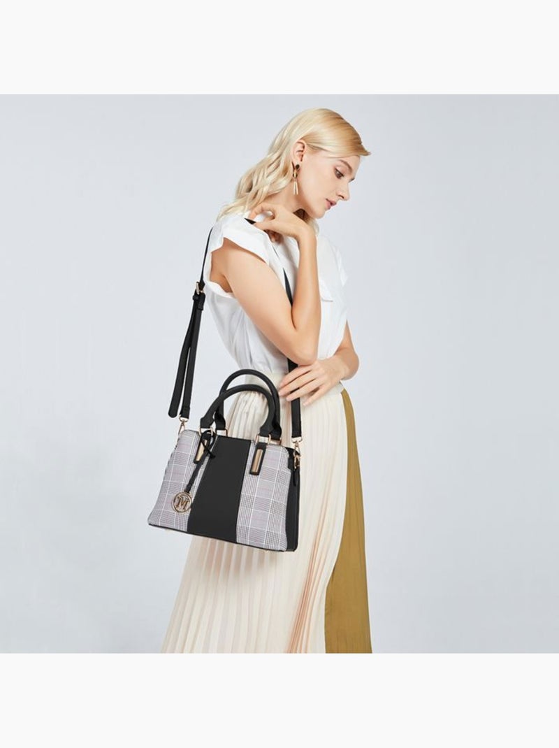 Sac cabas simili cuir logo m 28x21x13 cm - miss lulu Noir - Kiabi