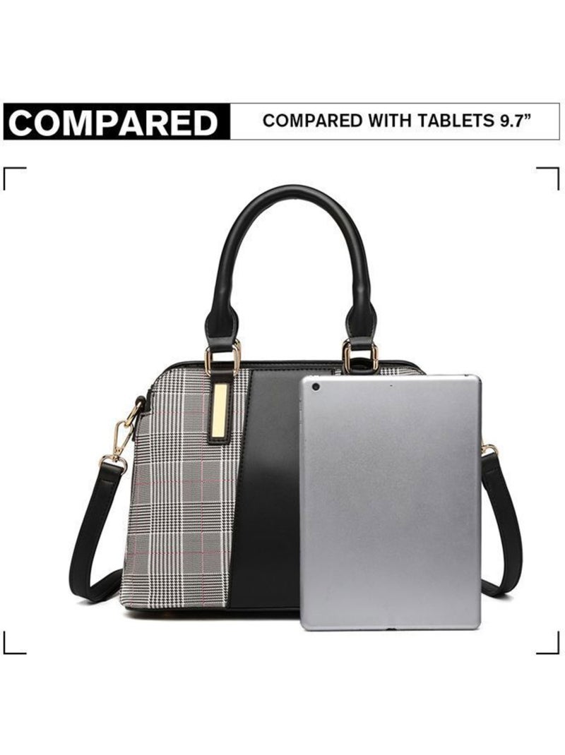 Sac cabas simili cuir logo m 28x21x13 cm - miss lulu Noir - Kiabi