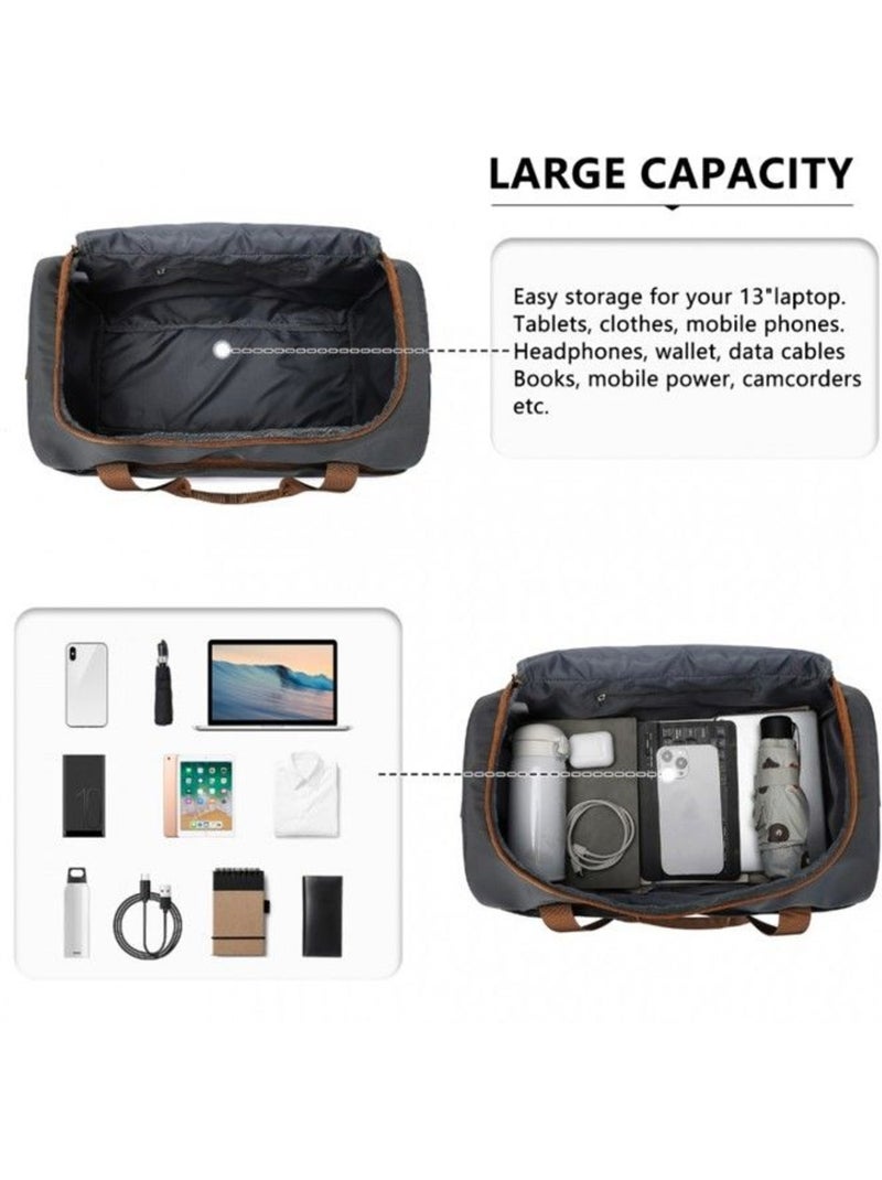 Sac cabine - 40x20x25 cm, semi-rigide - kono Gris - Kiabi