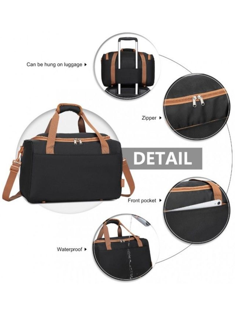 Sac cabine - 40x20x25 cm, semi-rigide - kono Noir - Kiabi