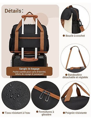 Sac cabine 40x30x20 cm compartiment chaussures - kono