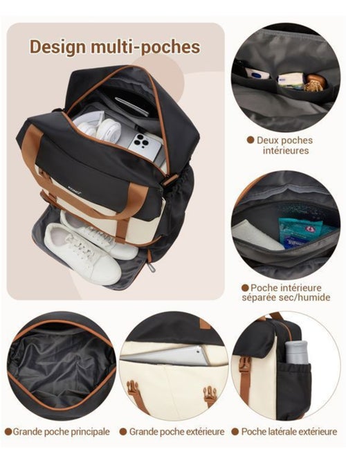 Sac cabine 40x30x20 cm compartiment chaussures - kono - Kiabi Sac cabine 40x30x20 cm compartiment chaussures - kono - Kiabi