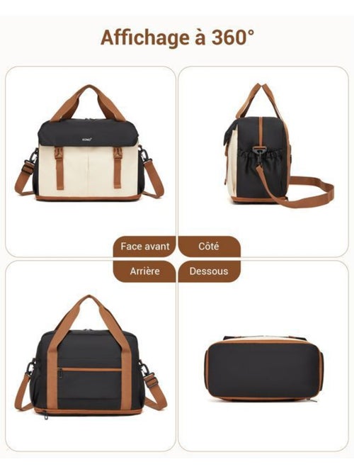 Sac cabine 40x30x20 cm compartiment chaussures - kono - Kiabi Sac cabine 40x30x20 cm compartiment chaussures - kono - Kiabi
