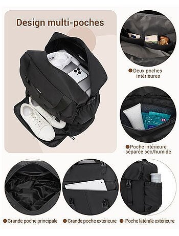Sac cabine 40x30x20 cm compartiment chaussures - kono