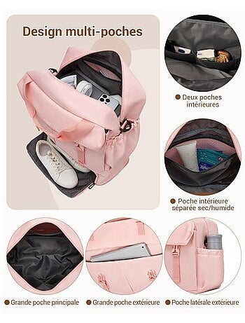 Sac cabine 40x30x20 cm compartiment chaussures - kono
