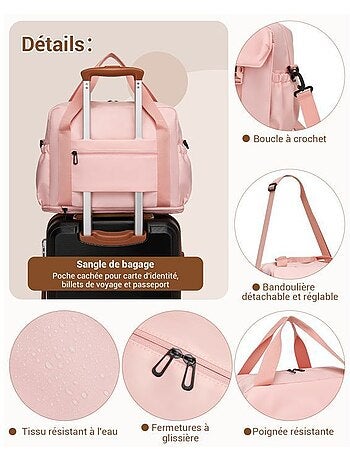 Sac cabine 40x30x20 cm compartiment chaussures - kono