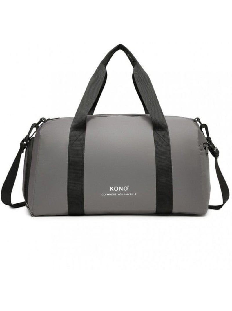 Sac cabine bandoulière 40x20x22 cm imperméable - kono Gris - Kiabi