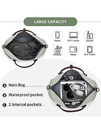Sac cabine matelassé 40x30x20 cm imperméable - miss lulu