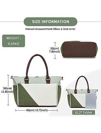 Sac cabine matelassé 40x30x20 cm imperméable - miss lulu
