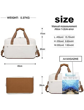 Sac cabine pliable 40x20x25 cm 20 l léger 370 g - kono