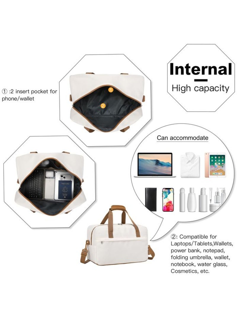 Sac cabine pliable 40x20x25 cm 20 l léger 370 g - kono Beige - Kiabi