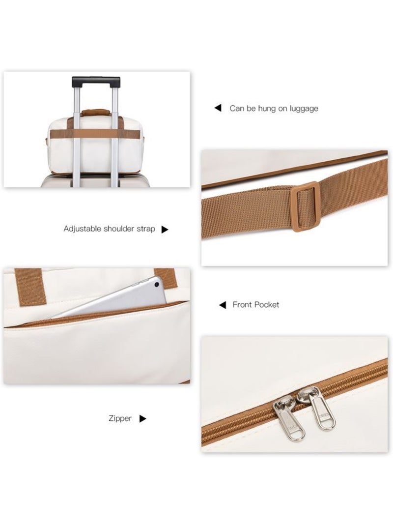 Sac cabine pliable 40x20x25 cm 20 l léger 370 g - kono Beige - Kiabi