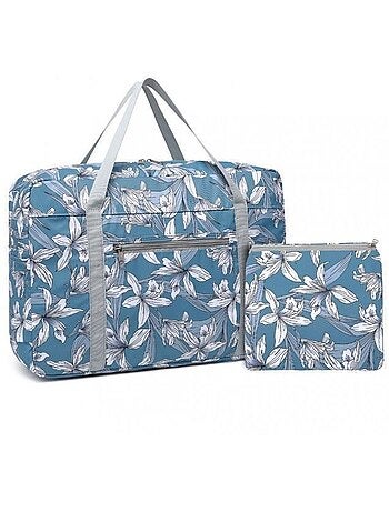 Sac cabine pliable 45x32x14 cm imperméable multi-poches - kono