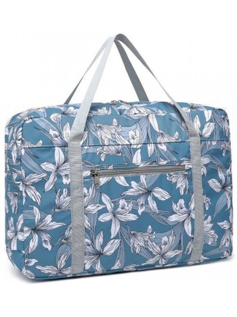 Sac cabine pliable 45x32x14 cm imperméable multi-poches - kono Bleu - Kiabi