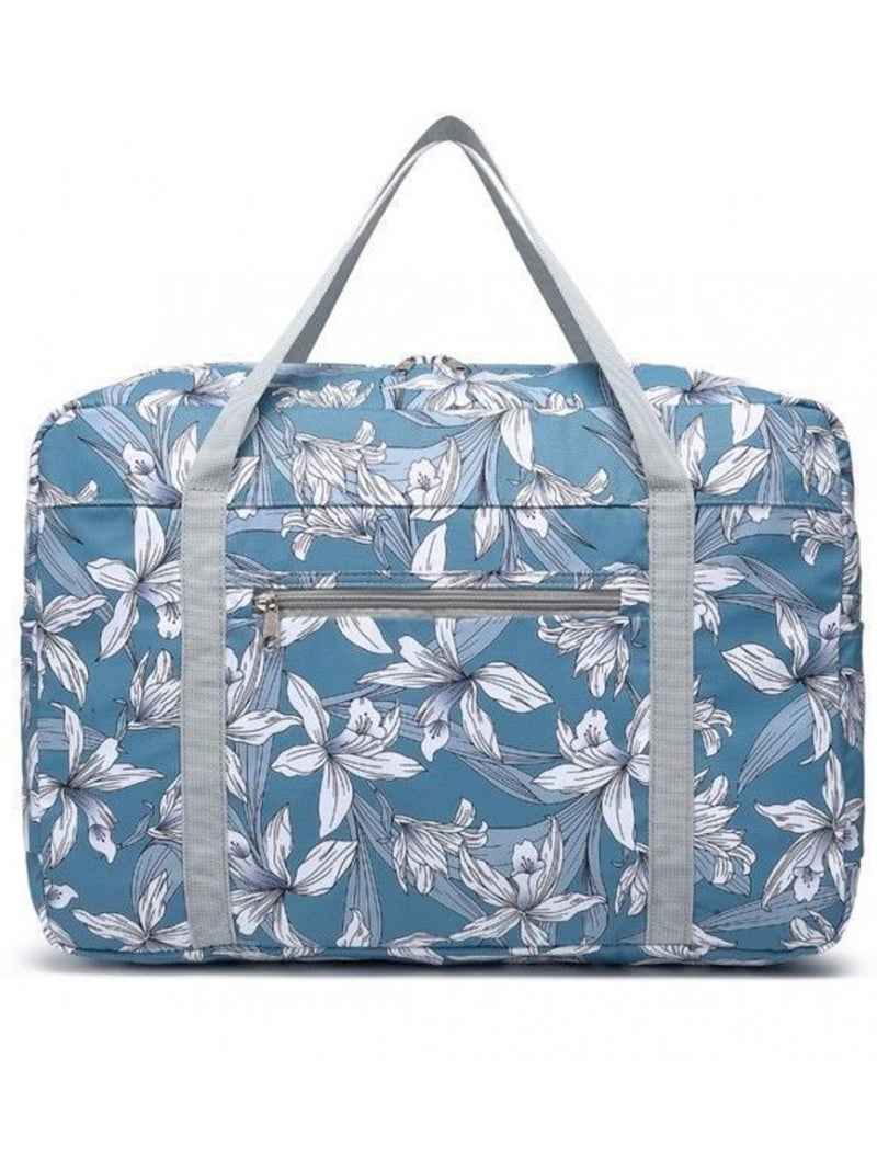 Sac cabine pliable 45x32x14 cm imperméable multi-poches - kono Bleu - Kiabi