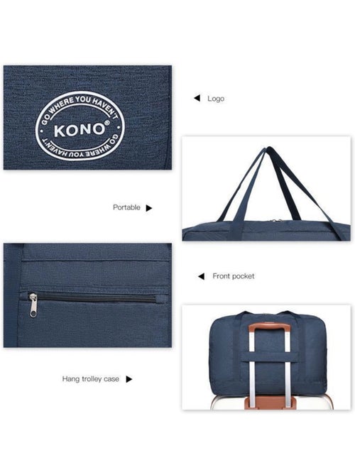 Sac cabine pliable 45x32x14 cm tissu imperméable trolley - kono - Kiabi Sac cabine pliable 45x32x14 cm tissu imperméable trolley - kono - Kiabi