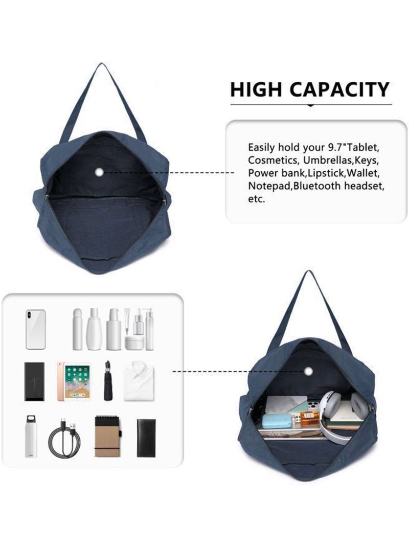 Sac cabine pliable 45x32x14 cm tissu imperméable trolley - kono Bleu - Kiabi