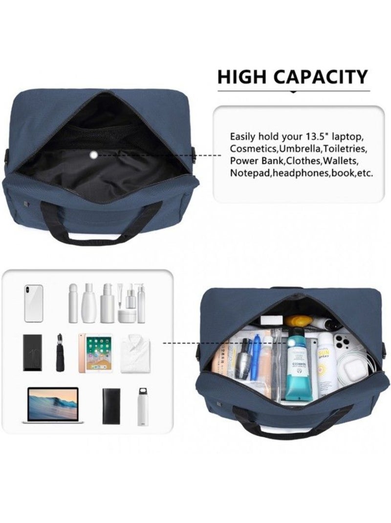 Sac cabine taille s 40x25x20 cm housse imperméable - kono Bleu - Kiabi