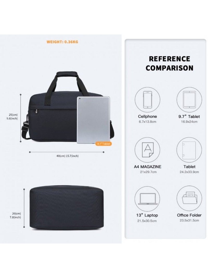 Sac cabine taille s 40x25x20 cm trolley et bandoulière - kono Bleu - Kiabi