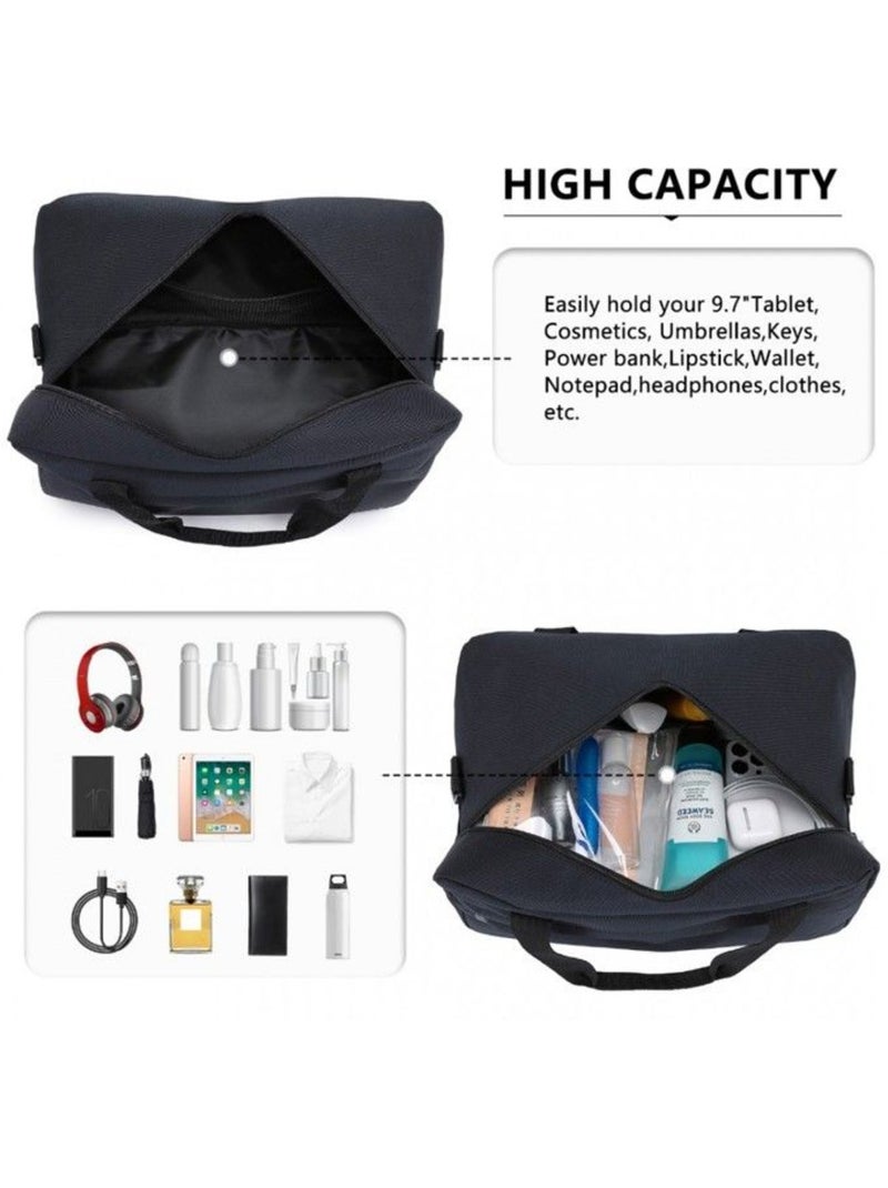 Sac cabine taille s 40x25x20 cm trolley et bandoulière - kono Bleu - Kiabi