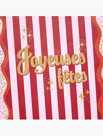 Sac cadeau de noël merveilles grand modèle