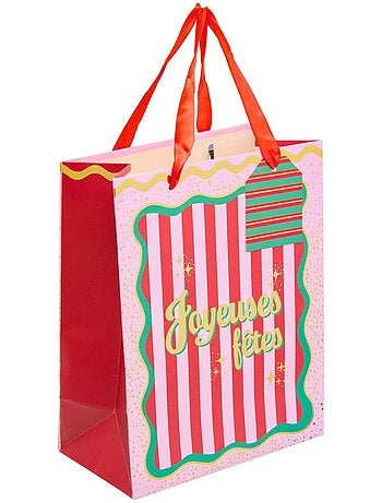 Sac cadeau de noël arty petit modèle