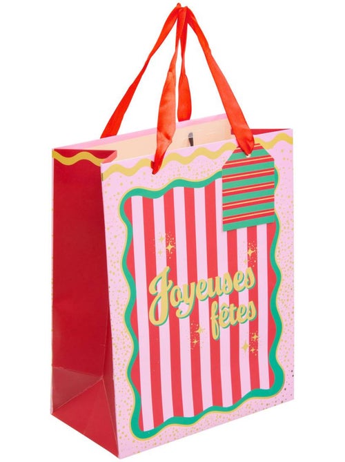 Sac cadeau de noël arty petit modèle - Kiabi Sac cadeau de noël arty petit modèle - Kiabi