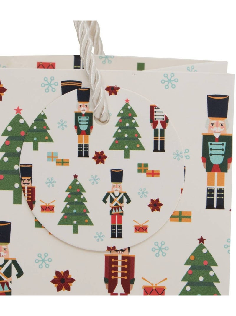 Sac cadeau de noël casse-noisette petit modèle Blanc - Kiabi