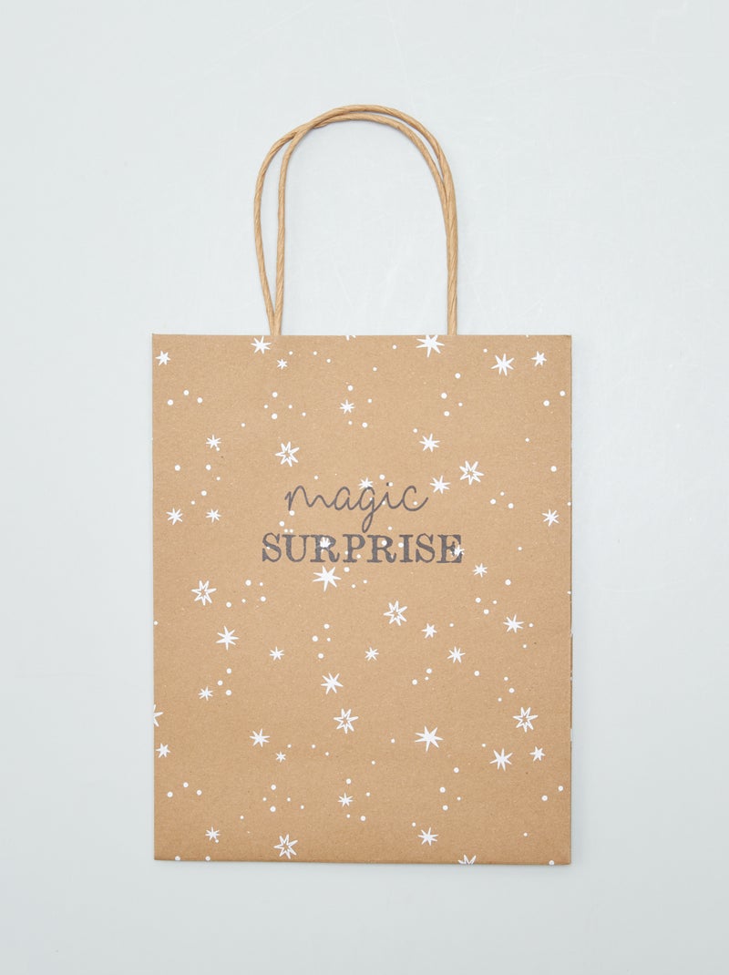 Sac cadeau de Noël Marron - Kiabi