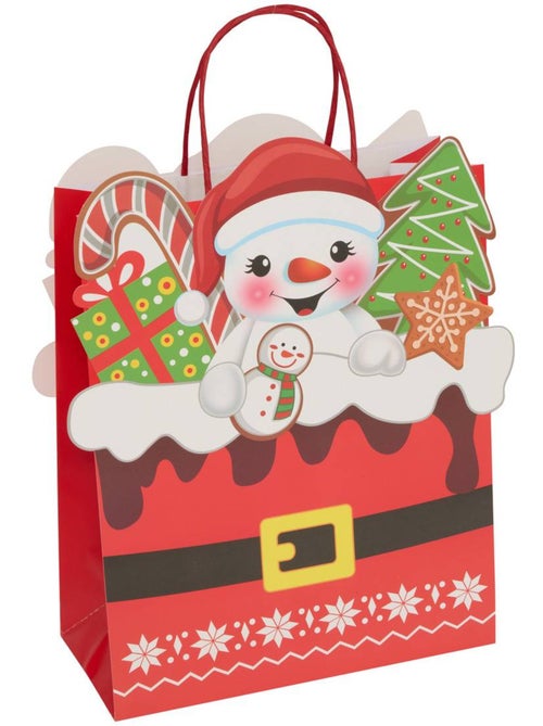 Sac cadeau de noël personnages moyen modèle - Kiabi Sac cadeau de noël personnages moyen modèle - Kiabi